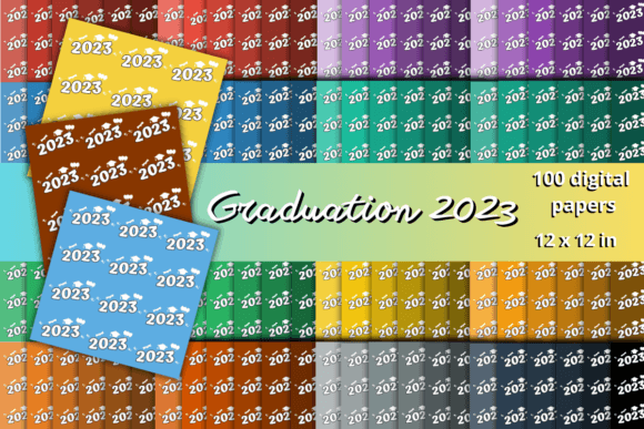 100 Graduation 2023 Digital Papers