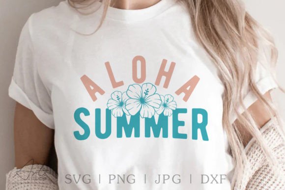 Aloha Summer SVG, Vacation Shirt Design Evaluation