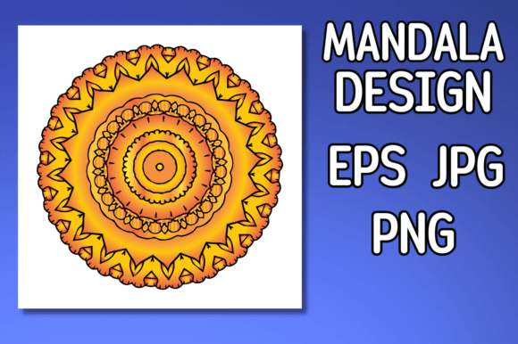 Colorful Mandala for T-shirt and Book