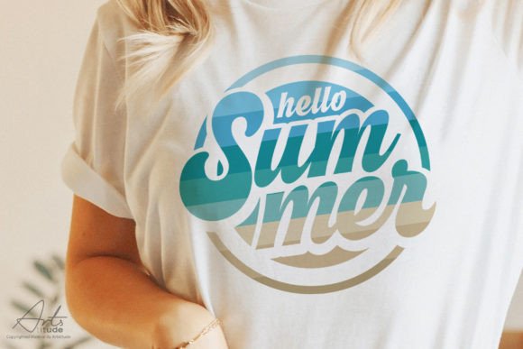 Hello Summer Sublimation Shirts Design