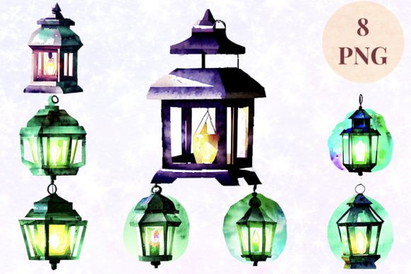 Lantern 16 Clipart PNG for Creative Projects