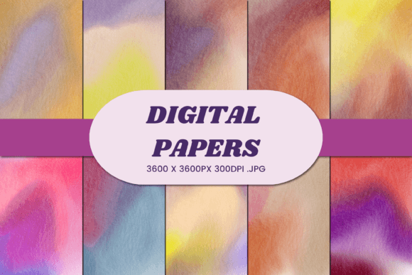 Watercolor Abstract 21 Digital Paper: Elevating Your Creative Projects with Professional Quality