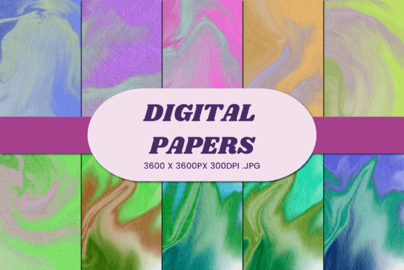 Watercolor Marble Liquid 1 Digital Paper: The Ultimate Solution for Creative Commercial Projects