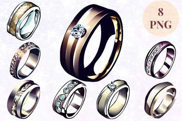 Wedding Ring 44 Clipart PNG: Elevate Your Creative Projects