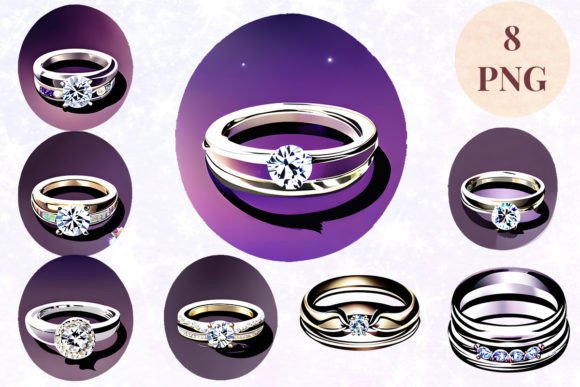 Wedding Ring 75 Clipart PNG for Creative Projects